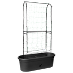 green basics jardiniere treillis 80cm living noir